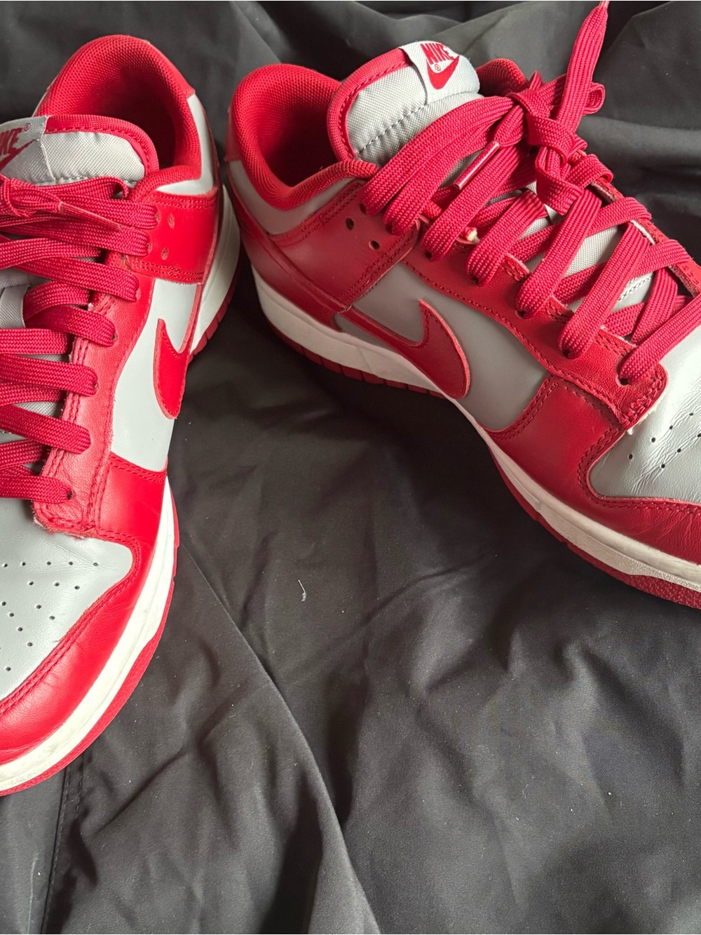 Nike Men’s Low-Top Sneakers - Red and Gray